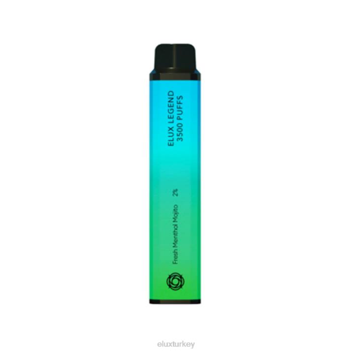 Elux Türkiye - Elux Legend 3500 puf tek kullanımlık vape taze mentol mojito PDX054