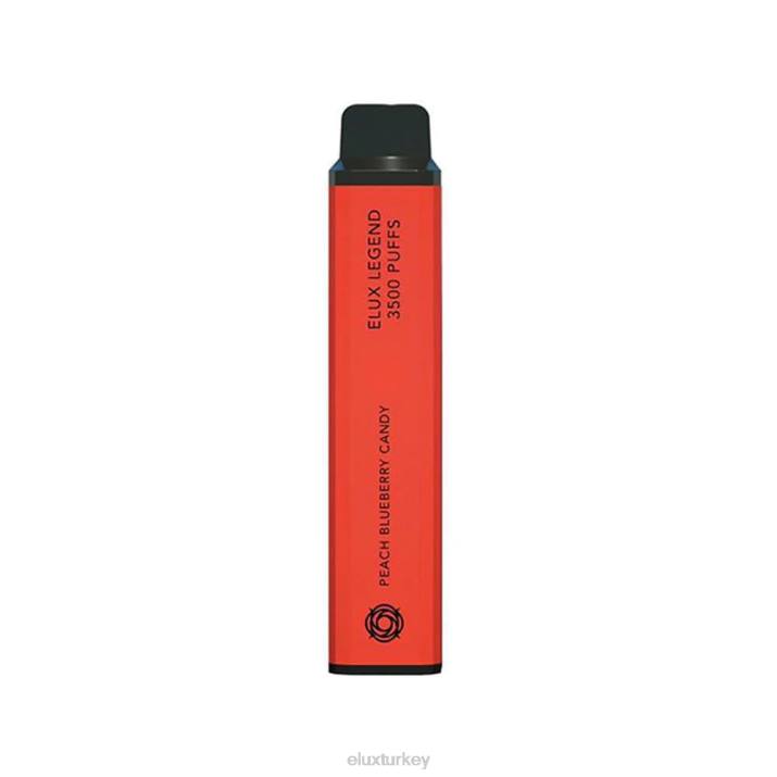 Elux Vape Flavours - Elux Legend 3500 puf tek kullanımlık vape şeftali yaban mersini şekeri PDX060